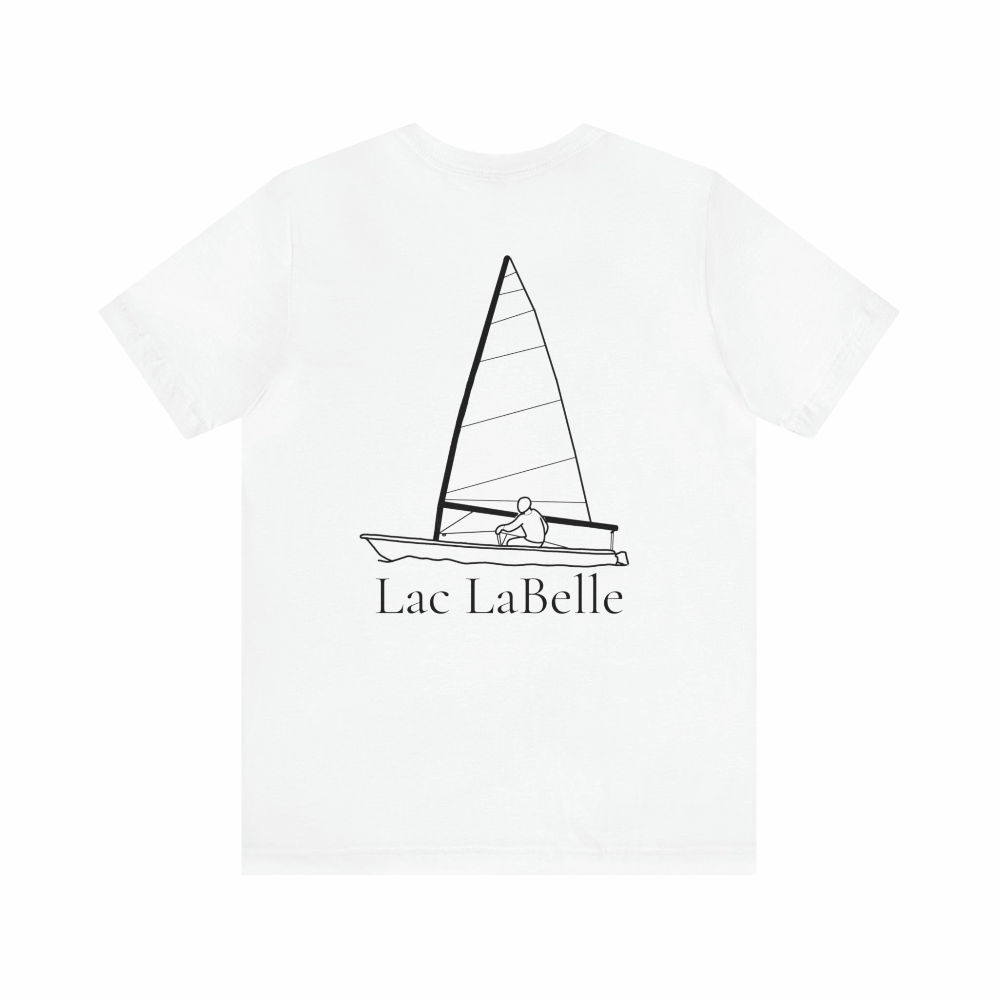 Lac LaBelle, Sailing - Unisex Lightweight Short Sleeve Tee