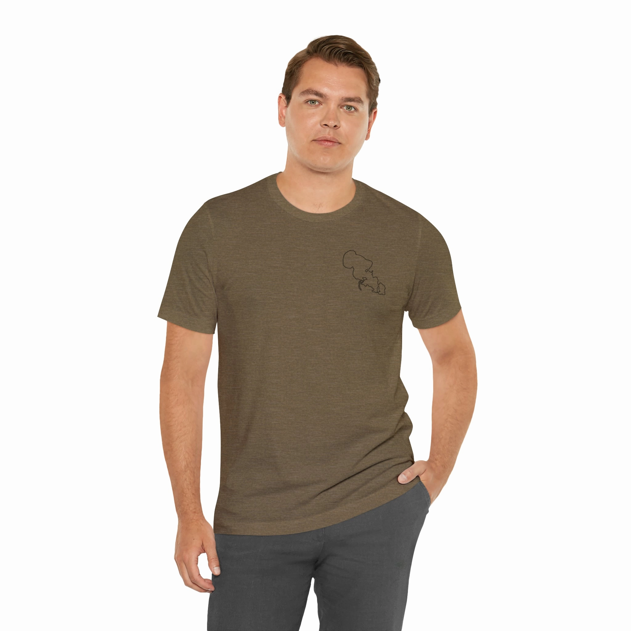 Lac LaBelle, Sailing - Unisex Lightweight Short Sleeve Tee