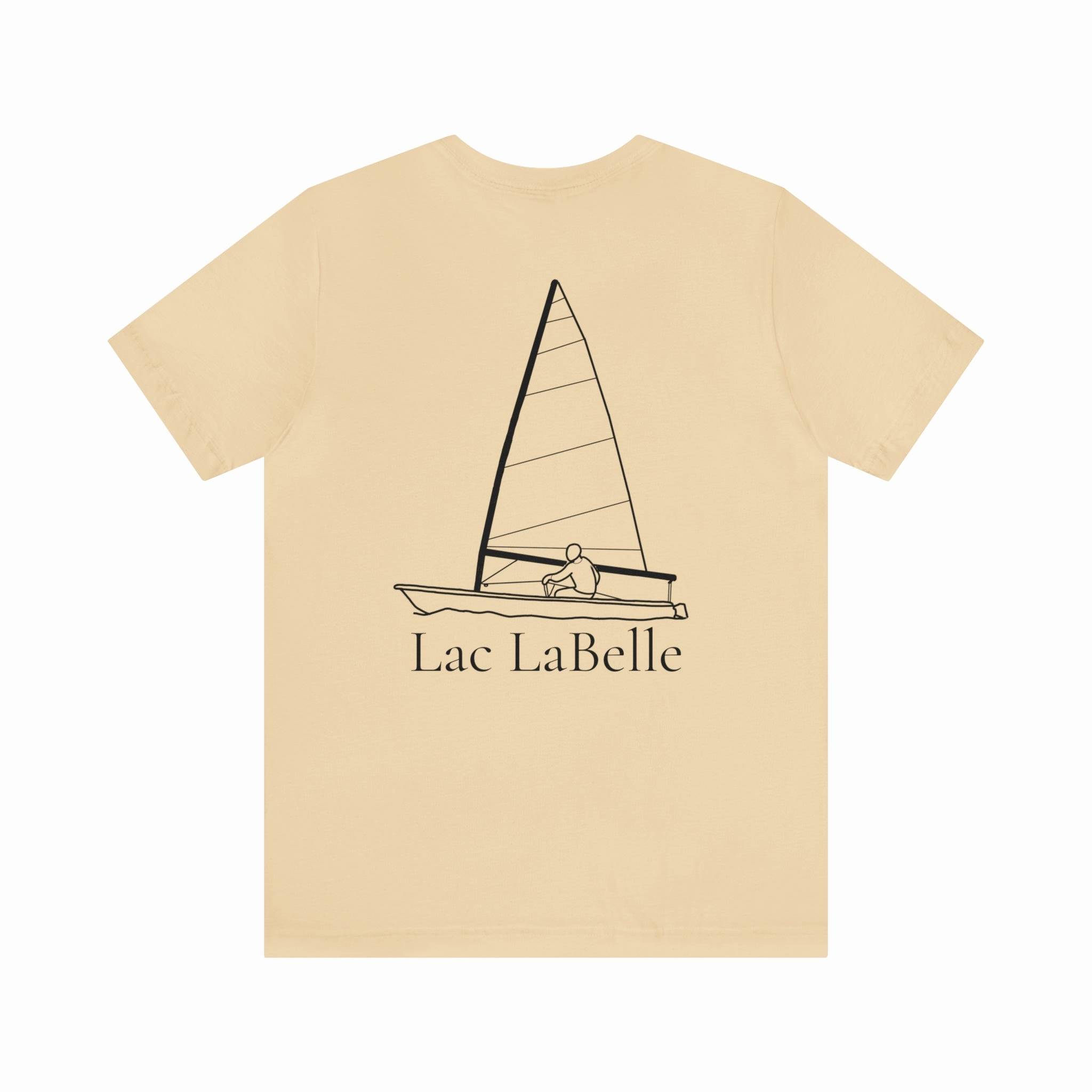 Lac LaBelle, Sailing - Unisex Lightweight Short Sleeve Tee