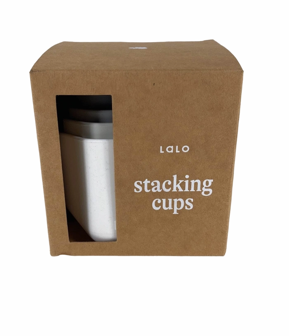 Lalo Stacking Cups, Black and White