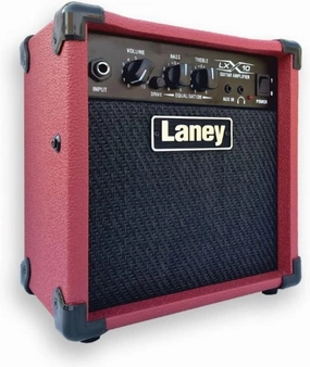 Laney LX10-RED Guitar Combo 10W 5 Inch Woofer, Red