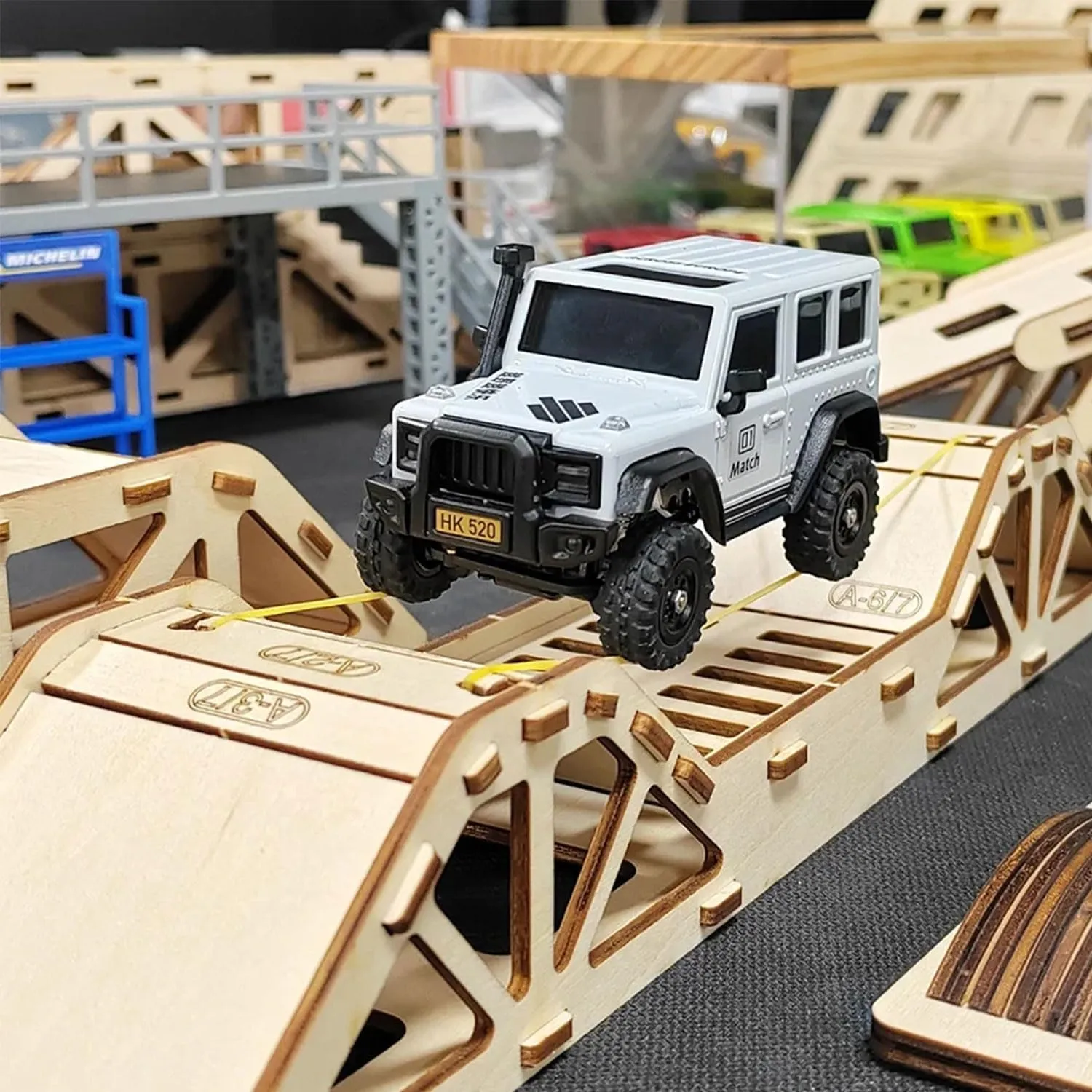 LDARC 1:43 Scale Mini RC Crawler RTR RC Rock Truck 4x4 2.4GHZ Hobby Grade Remote Control Car Model Vehicle RC Buggy, Comes with a DIY Replaceable Body Shell(Lemon Yellow)