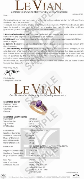 LE VIAN 1/3 Carat Chocolate Diamond Ring for Women | 14k White Gold Shared Prong Statement Ring for Her Elegant and Vintage (Brown, 0.29 cttw) Promise Wedding Anniversary Slim Band Size 5 to 8.5