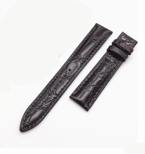 Leather Strap Double-Sided Round Leather Wristband Double Press Butterfly Buckle/pin Buckle Strap
