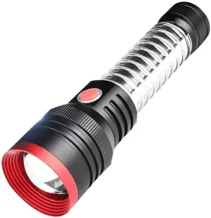 Led Flashlight, Rechargeable Flashlights, Powerful ，Lumens Flashlight with Light, Zoomable, Waterproof