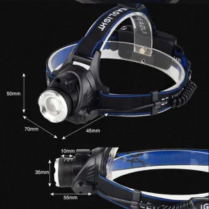 LED Head Torch,Headlamps Led Headlamp Zoomable Headlight Head Torch Flashlight Head Lamp by Battery for Fishing