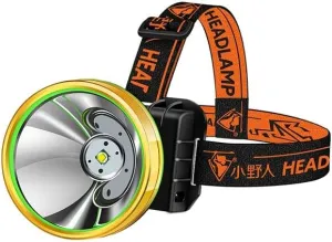LED Headlight Strong Light Rechargeable Xenon Head-Mounted Outdoor Flashlight Lithium Battery Night Fishing Miner's Lamp