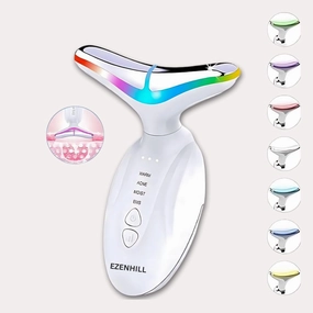 Led Facial Sculptor Red Light Therapy for Face and Neck Lift Device Facial Massager, Face Sculpting Tool with 4 Modes and 7 Colors Home Neck Tightening Device for Skin Care