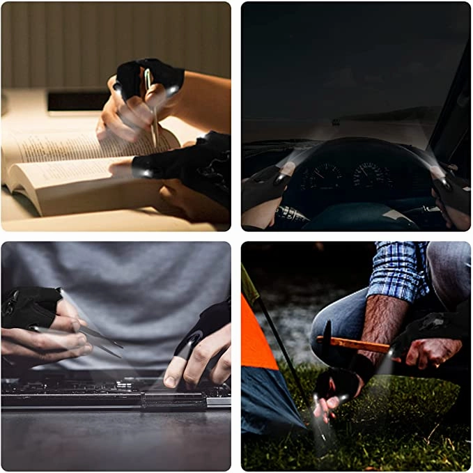 LED Flashlight Rechargeable Gloves