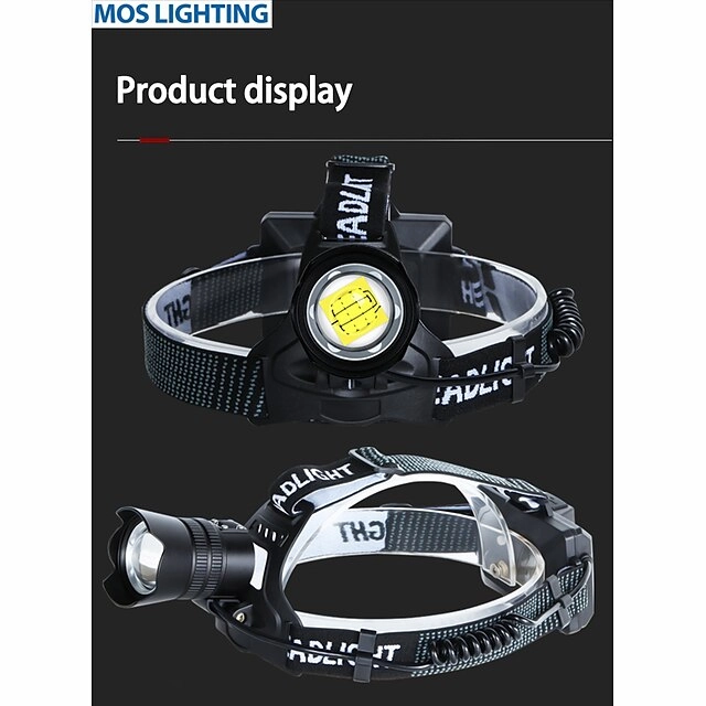 LED Headlight Outdoor Induction USB Rechargeable Super Bright Headlights Aluminum Alloy Headlamp Camping Fishing Cycling 3.7V