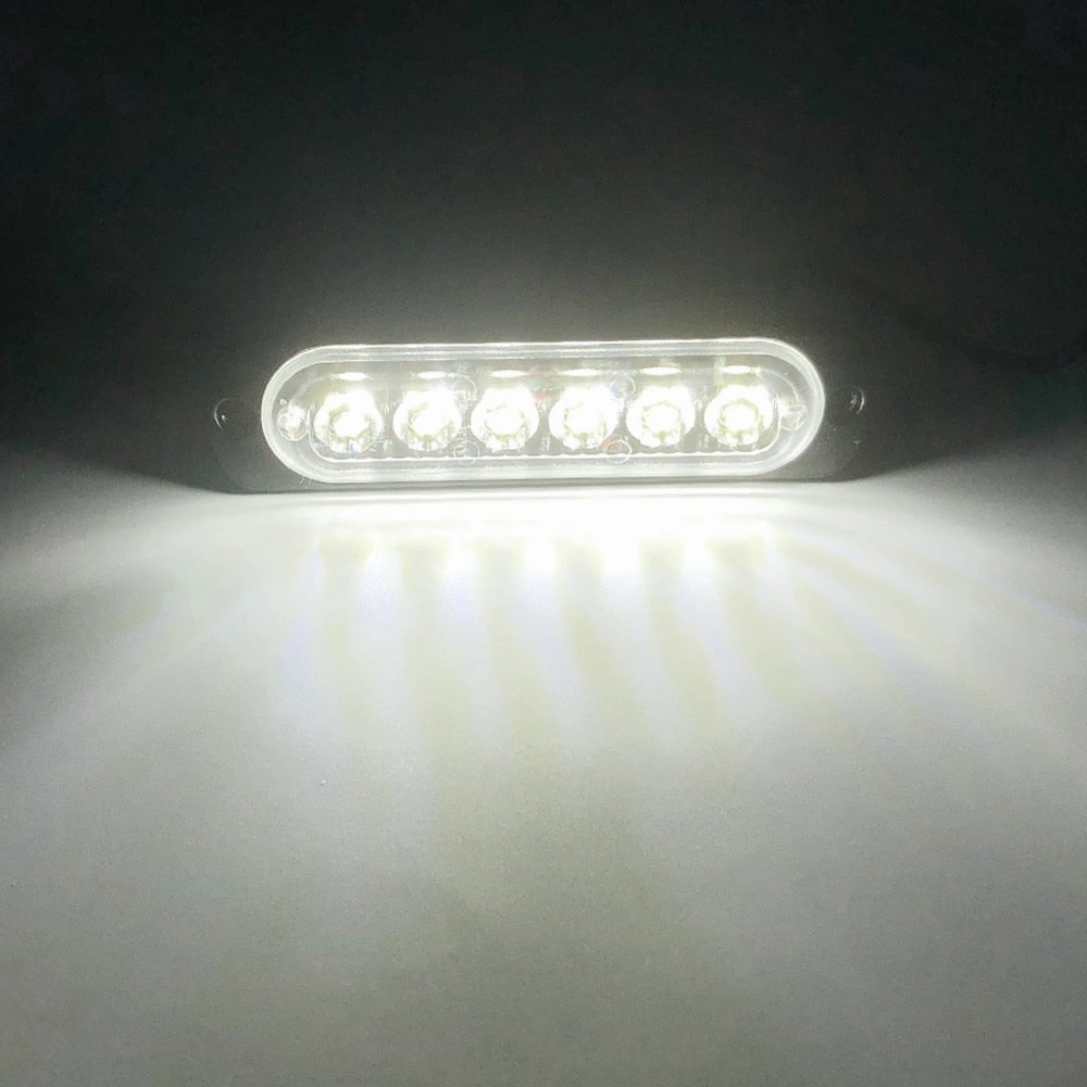 led strobe light Flashing Grille Lights Car emergency light 6LED WARN LIGHT police lights for car TRUCK strobe led light 12v 24v