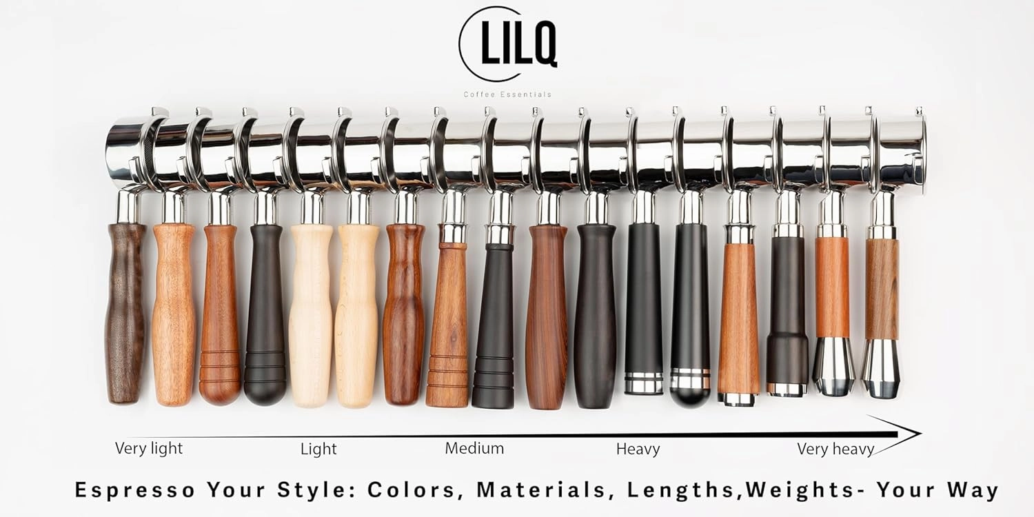LILQ 58mm Bottomless Naked 2 Ears Portafilter Compatible with Gaggia Machines– Includes 18–20g Basket (Barcino Fusion, 58mm For Gaggia)