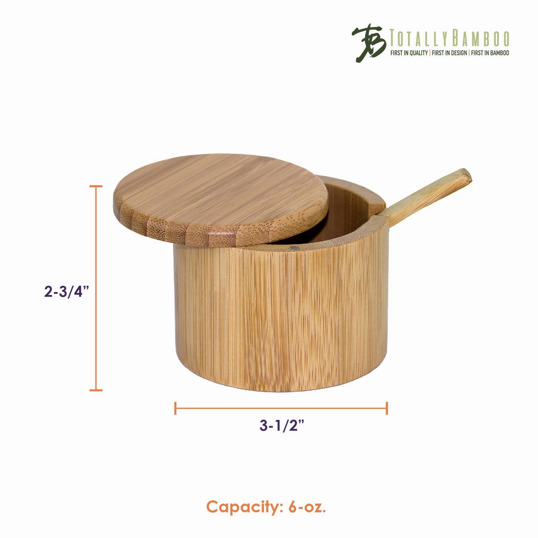 Little Dipper Bamboo Salt Box with Spoon