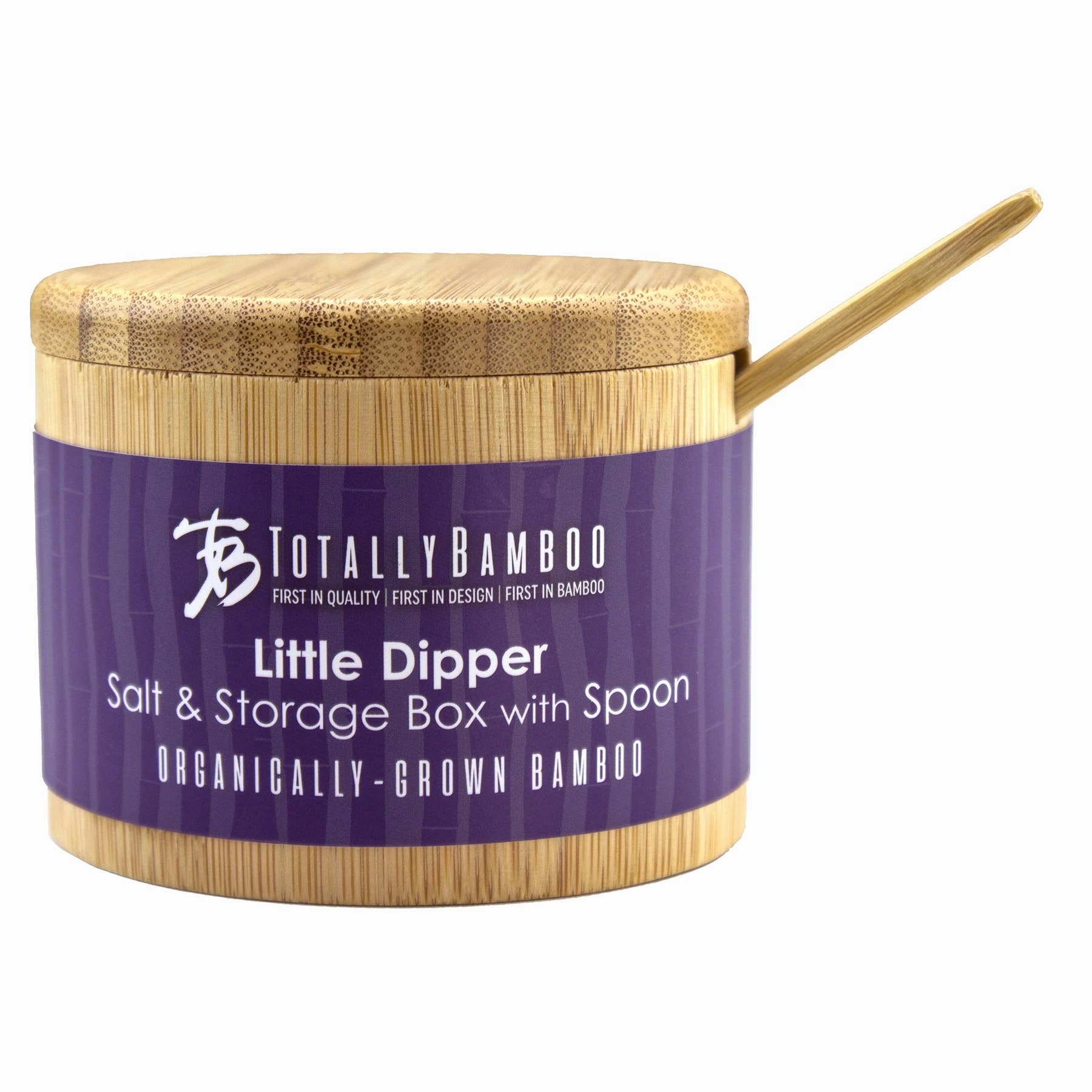 Little Dipper Bamboo Salt Box with Spoon
