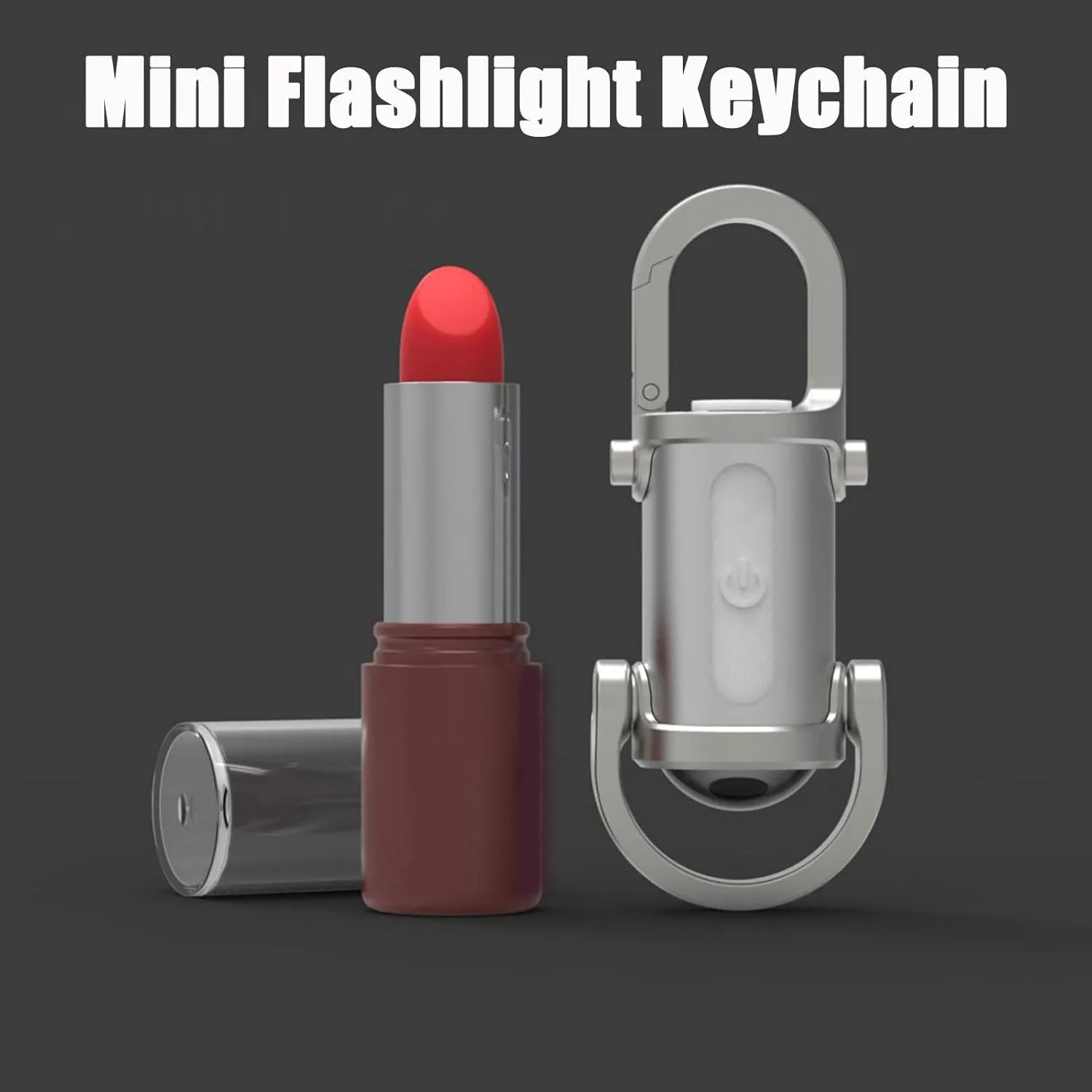 Lumilink Mini Torch, Lumilink Mini Flashlight Keychain, Mini Keychain Flashlight, Mini Flashlight for Emergency Power, 3 in 1 Flashlight & Power Bank & Keychain (Black White)