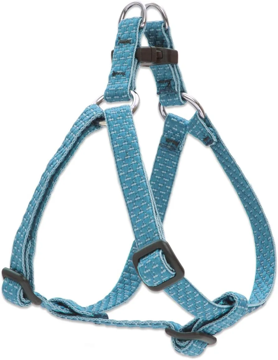 LupinePet Eco 1/2" Tropical Sea 12-18" Step In Harness for Small Dogs