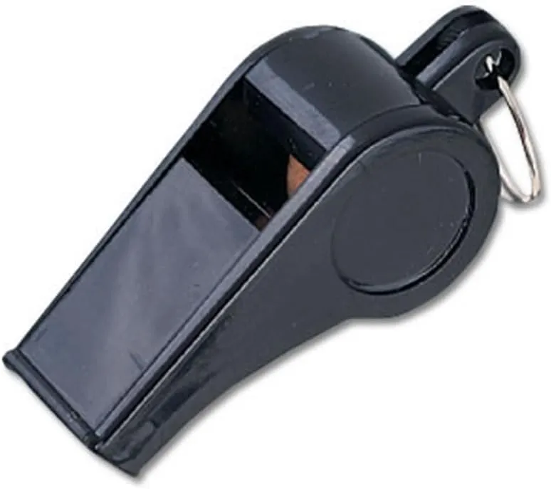 MacGregor Economy Plastic Whistle Pack, Black (One-Dozen)