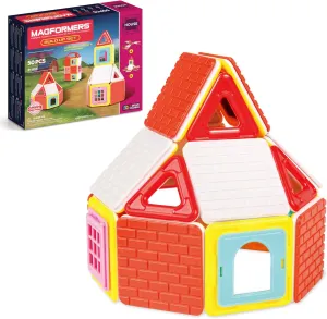 Magformers Build Up 50 Piece Set - Magnetic Tiles Building Blocks, Educational Kit, STEM Toy Set - Magnetic Building Tiles for Kids to Develop Problem-Solving Abilities and Shape Recognition
