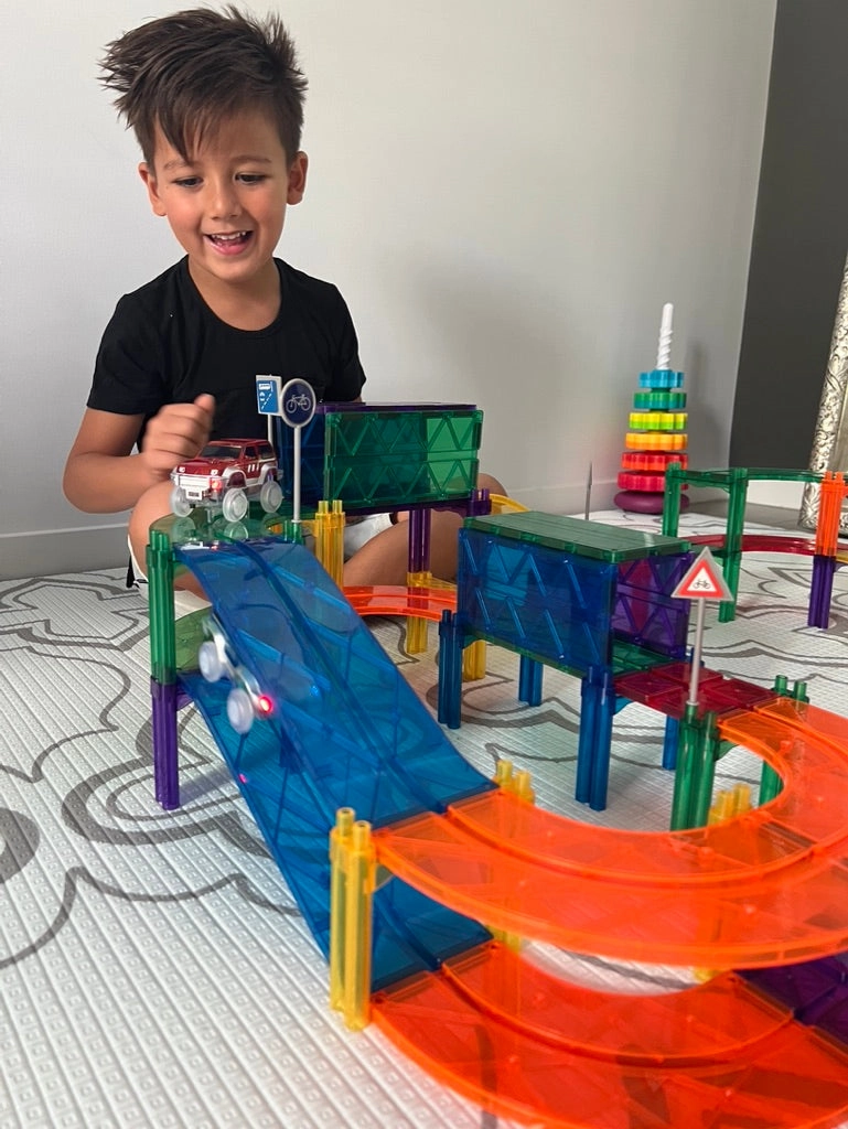 Magnetic Car Track Set 108pcs