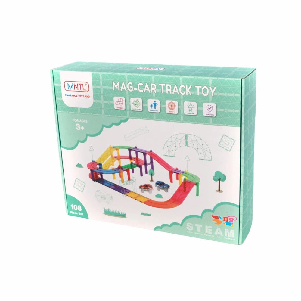 Magnetic Car Track Set 108pcs