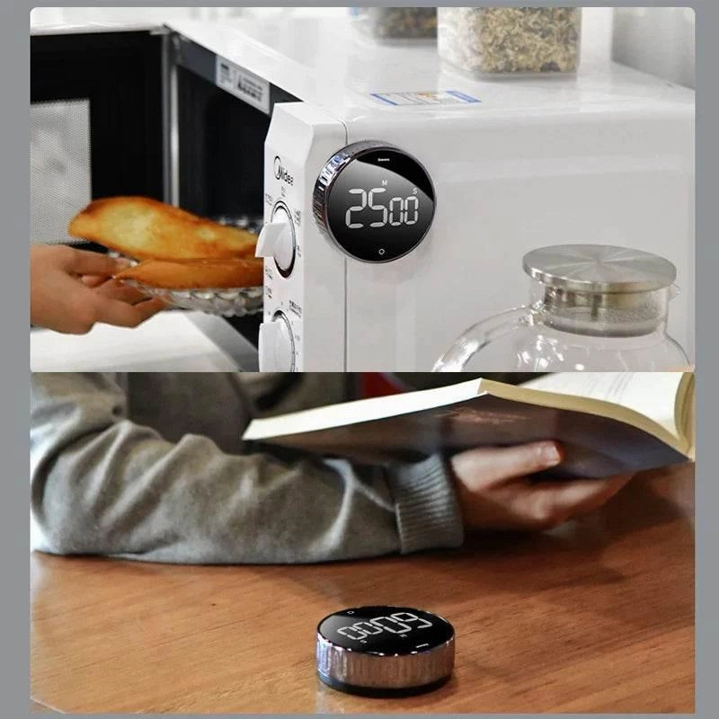 Magnetic Digital Kitchen Timer - Countdown Alarm Clock