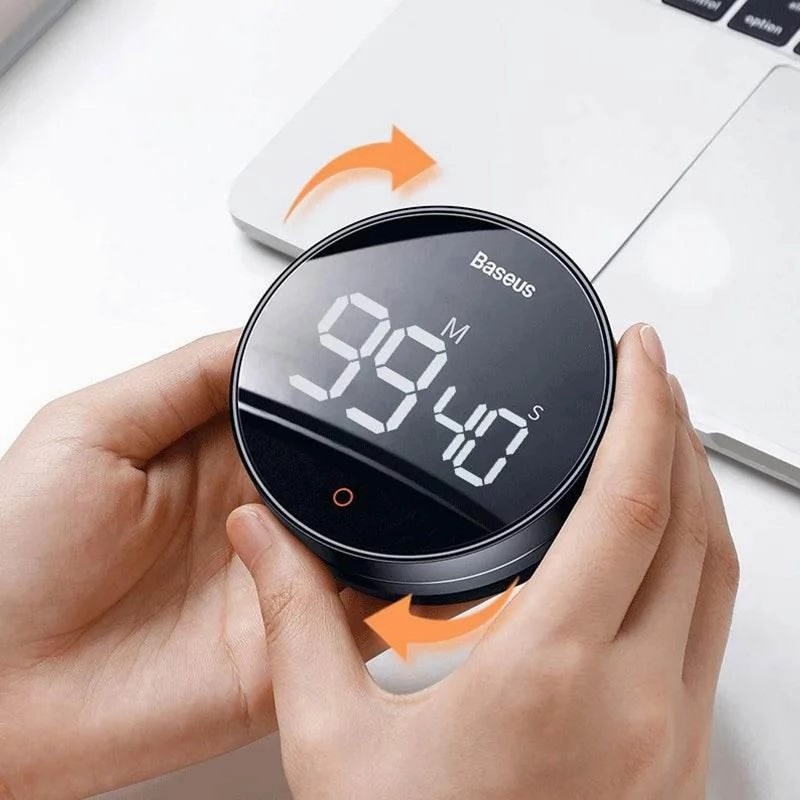 Magnetic Digital Kitchen Timer - Countdown Alarm Clock