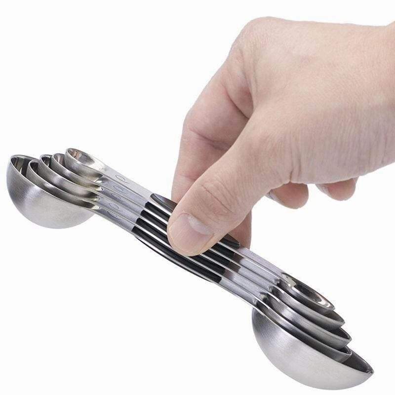 Magnetic Measuring Spoons - Set of 5 Accurate Measurement Tools