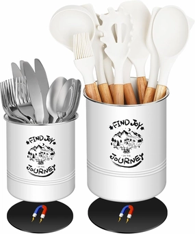 Magnetic RV Utensil Holder, Camper Essentials, RV Kitchen Accessories Must Haves Organization for Inside, RV Storage and Organization Ideas (2 Pack)