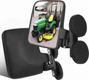 Magnetic Tractor Mirrors, Rearview Mirrors Compatible with Mahindra, Kubota, John Deere, and Lawn Mover Side Mirrors with Strong Magnets, Tractor Accessories Come Pre-Assembled.