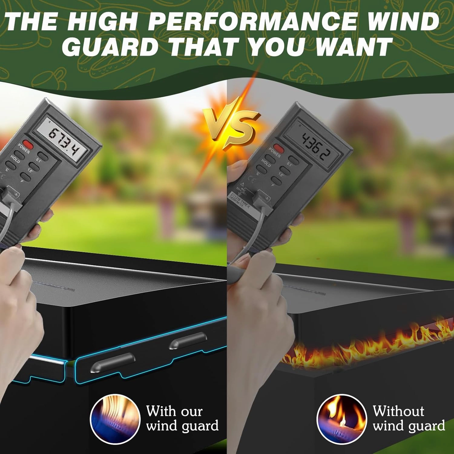 Magnetic Wind Screen of Blackstone Wind Guard 36 inch,Wind Guards for Blackstone Griddle 36, Protect Flame Hold Heat, Save Propane