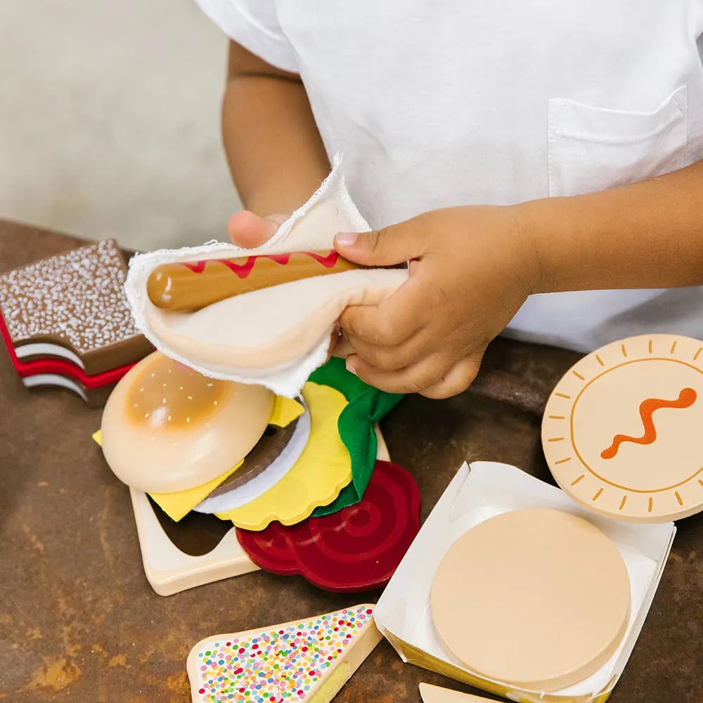 Make Me Iconic Wooden Toy Food Australian Food Set Play Kitchen Role Play Pretend and Imaginative Play 3yrs 