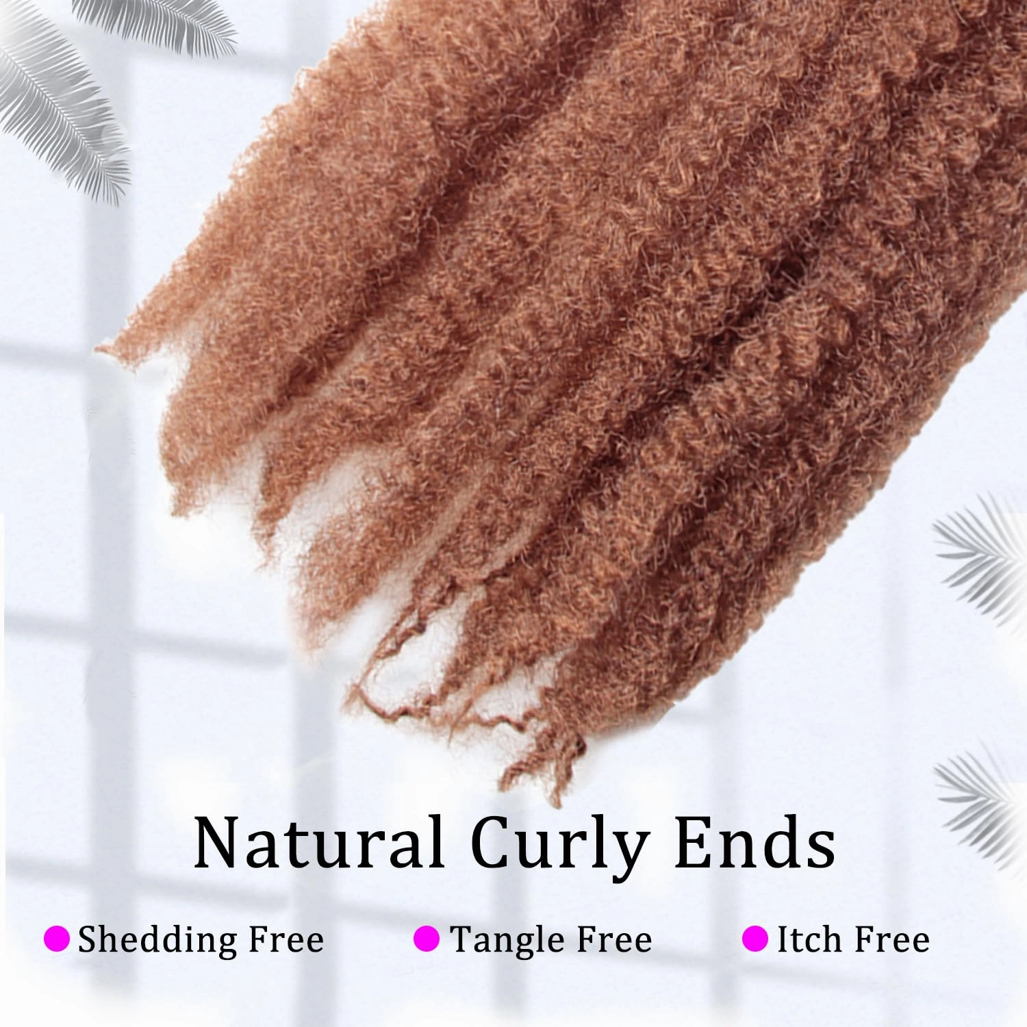 Marley Twist Braiding Hair 14 inch Afro Kinky Curly Crochet Braids 8 Packs Cuban Twist Crochet Braids Synthetic Low Maintenance Skin-Friendly Marley Hair Extensions(27#, Packs of 8)