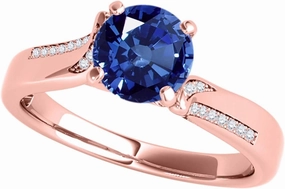 MauliJewels 1.03 Carat Halo Interwined Design Morganite And Diamond Engagement Ring4-prong 14k Solid Rose Gold