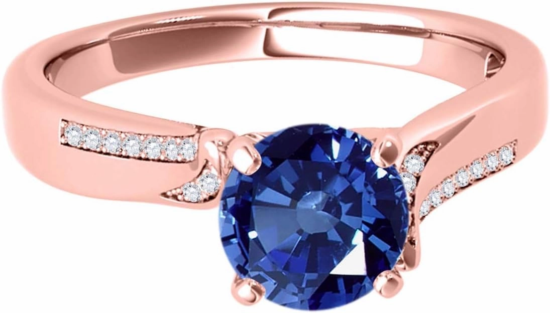 MauliJewels 1.03 Carat Halo Interwined Design Morganite And Diamond Engagement Ring4-prong 14k Solid Rose Gold