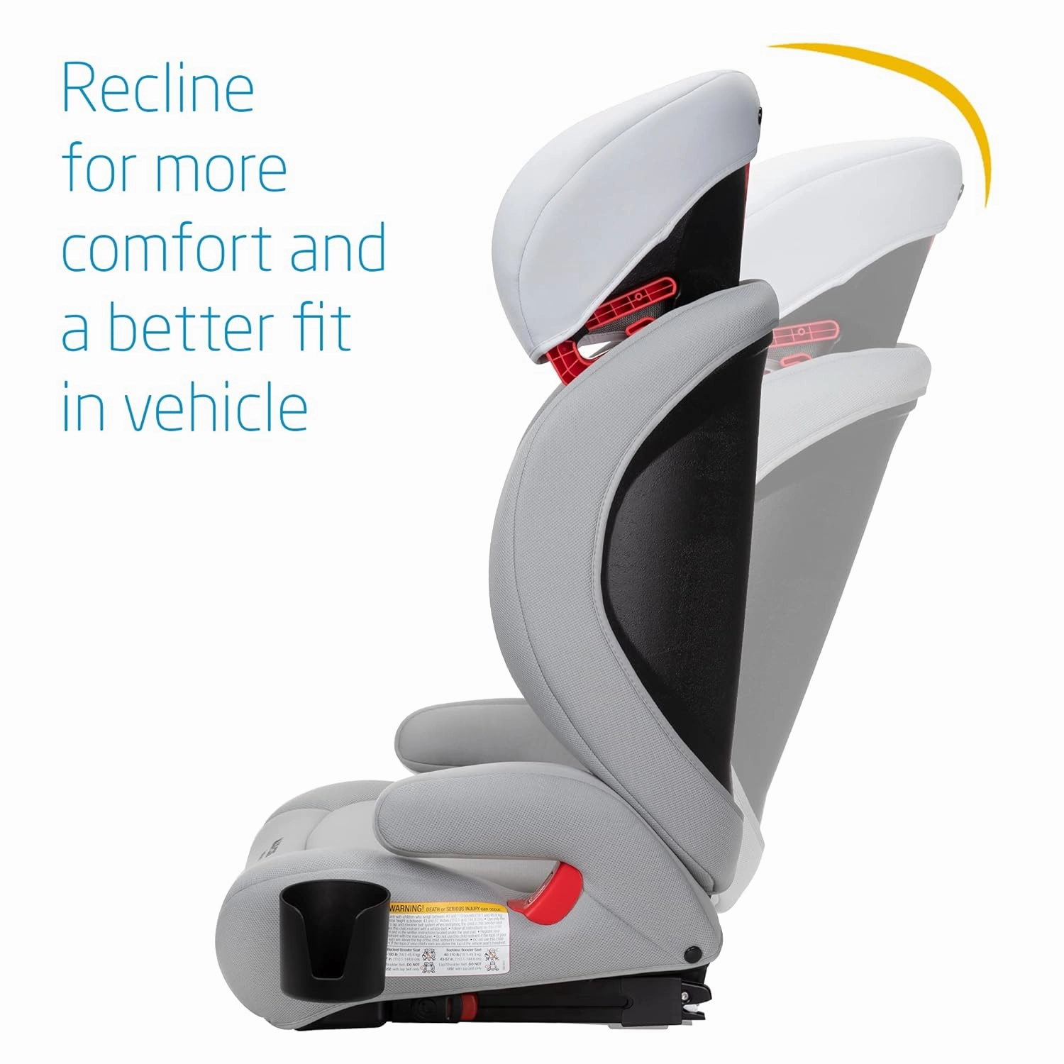 Maxi-Cosi High Back Booster Seats for Cars 40-100 lbs, Rodi Sport, Polished Pebble