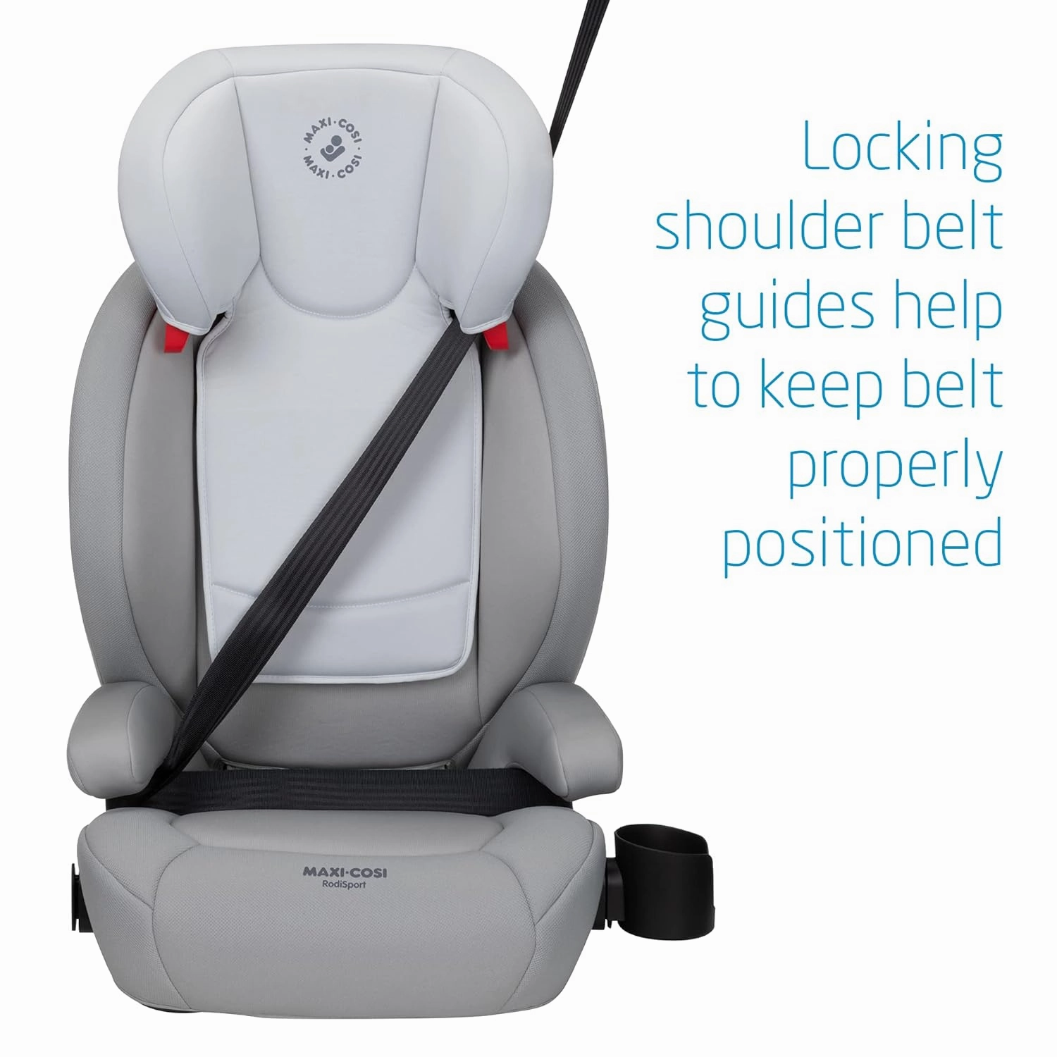 Maxi-Cosi High Back Booster Seats for Cars 40-100 lbs, Rodi Sport, Polished Pebble