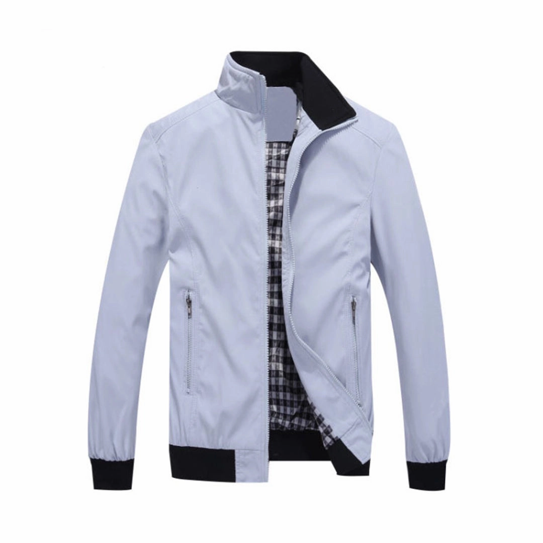 Men's Black Lightweight Water-Resistant Bomber Jacket