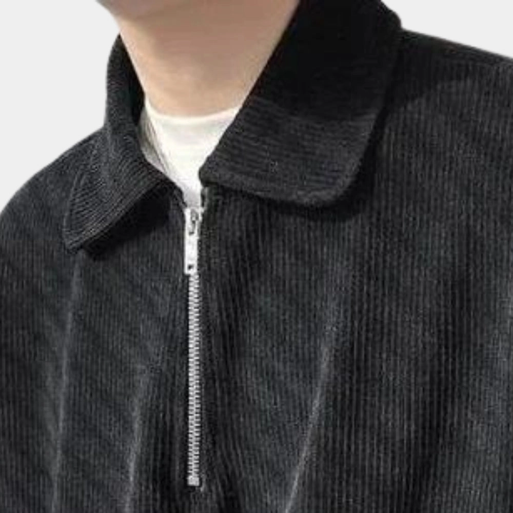 Men's Lightweight Cotton Ribbed Blazer - Casual, Versatile Fashion
