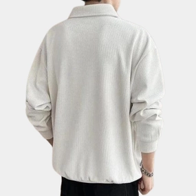 Men's Lightweight Cotton Ribbed Blazer - Casual, Versatile Fashion
