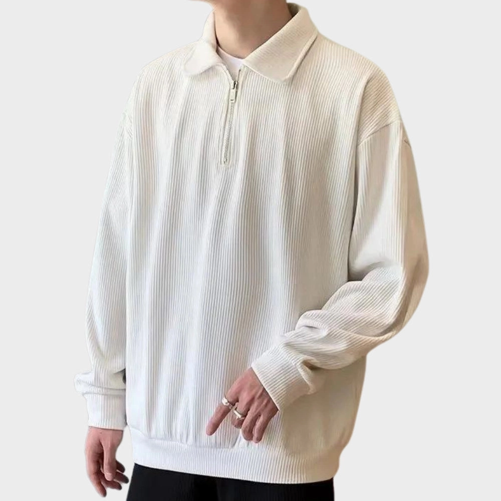 Men's Lightweight Cotton Ribbed Blazer - Casual, Versatile Fashion