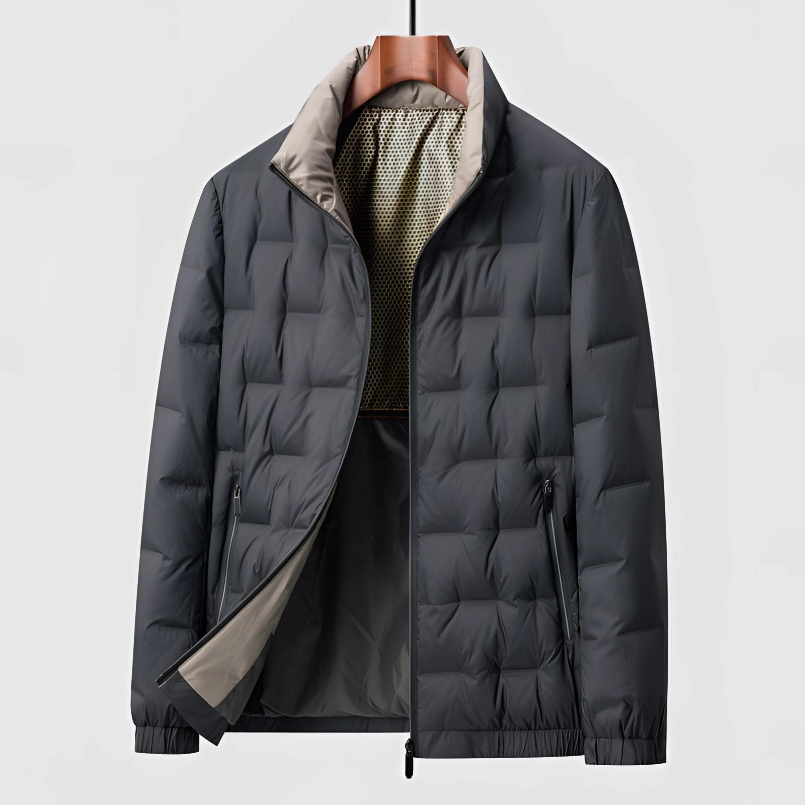 Men's Quilted Insulated Lightweight Windproof Winter Jacket