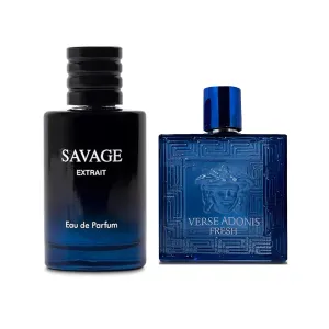 Men's Cologne Set SavageExt&Verse Adonis Fresh Eau De Toilette for Male Wonderful Scent Perfume for Men 3.4 Fl Oz Each Elegant Natural Spray Bottle For Daily Used