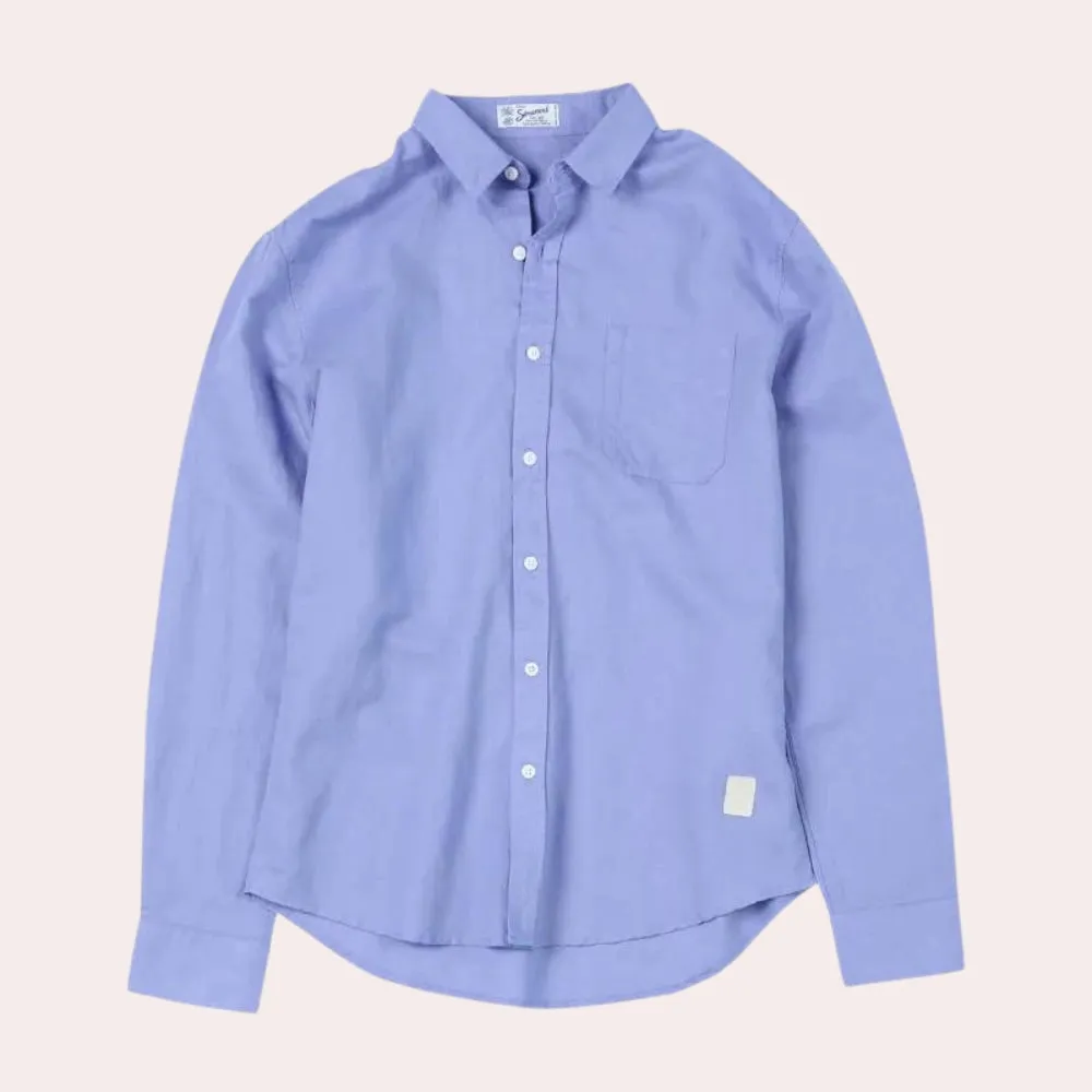 Men's Yellow Linen Shirt - Lightweight, Breathable, Tailored Fit