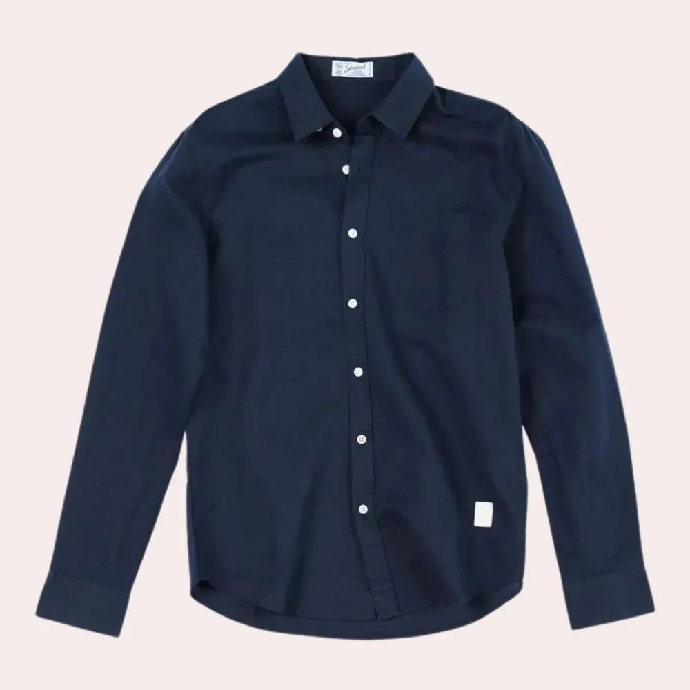 Men's Yellow Linen Shirt - Lightweight, Breathable, Tailored Fit