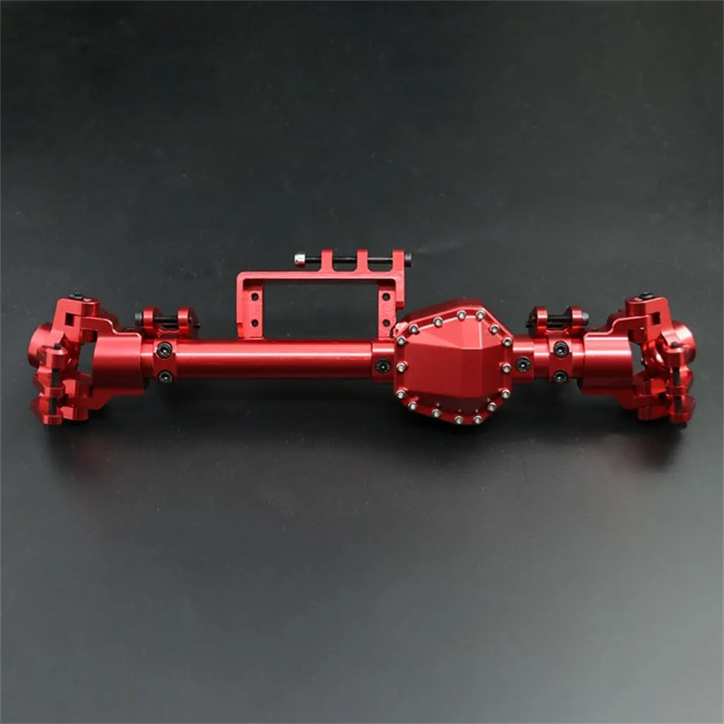 Metal Front Bridge Axle Housing Shell Cover RC Parts for AXIAL RBX10 Ryft RC Car, Red
