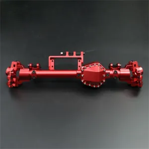 Metal Front Bridge Axle Housing Shell Cover RC Parts for AXIAL RBX10 Ryft RC Car, Red