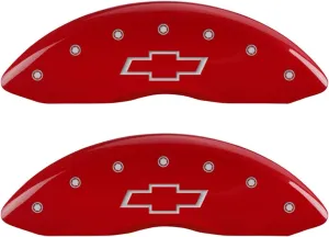 MGP Caliper Covers 2007-2014 Chevy Suburban/Tahoe/Avalanche - Front and Rear Set - Red