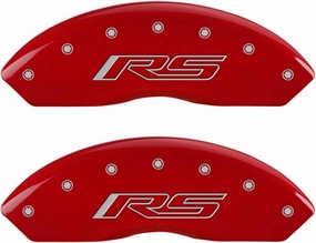 MGP Caliper Covers - Brake Caliper Covers 2016-2023 Chevrolet Camaro (3.6L, JL9 Brakes, Includes RS Pkg, 2.0L, JL9 Brakes, Includes RS Pkg)- Front and Rear Set - Red