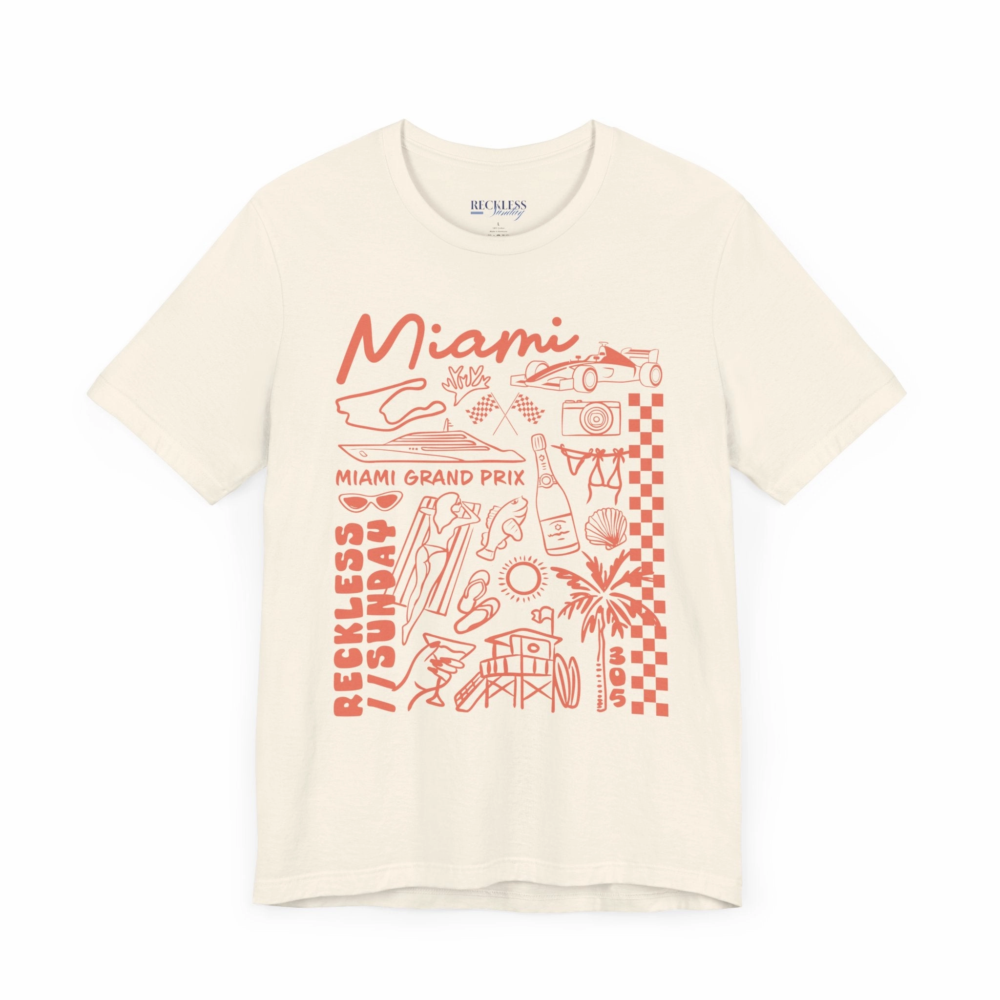 Miami Illustrated Series Lightweight T-Shirt