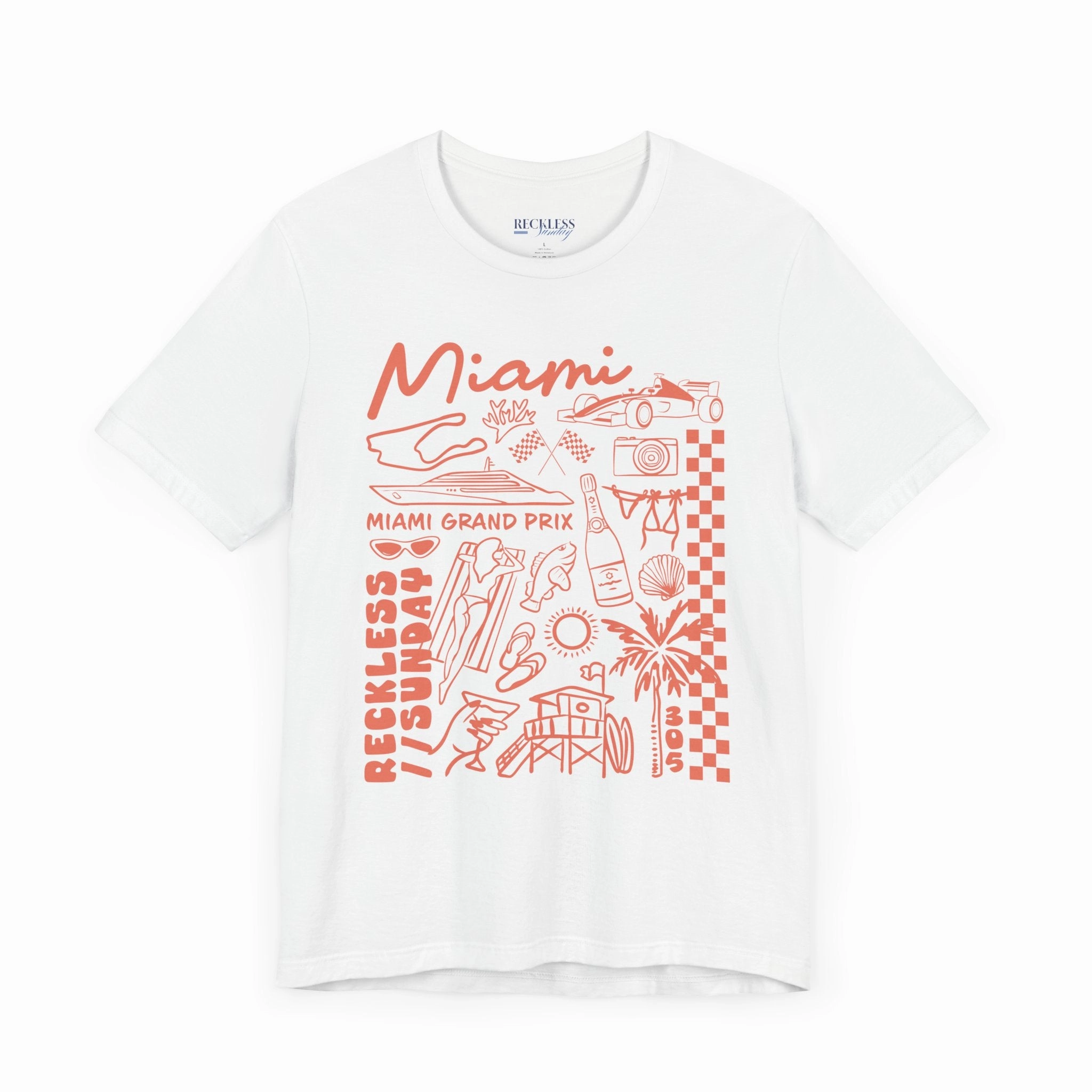Miami Illustrated Series Lightweight T-Shirt